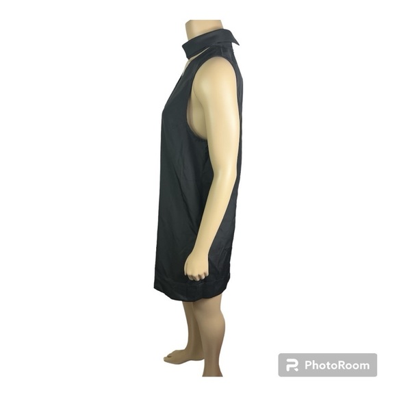 Yumi Kim Edie Choker V-Neck Black Mini Dress Side Pockets NWT Sz M - Picture 3 of 11